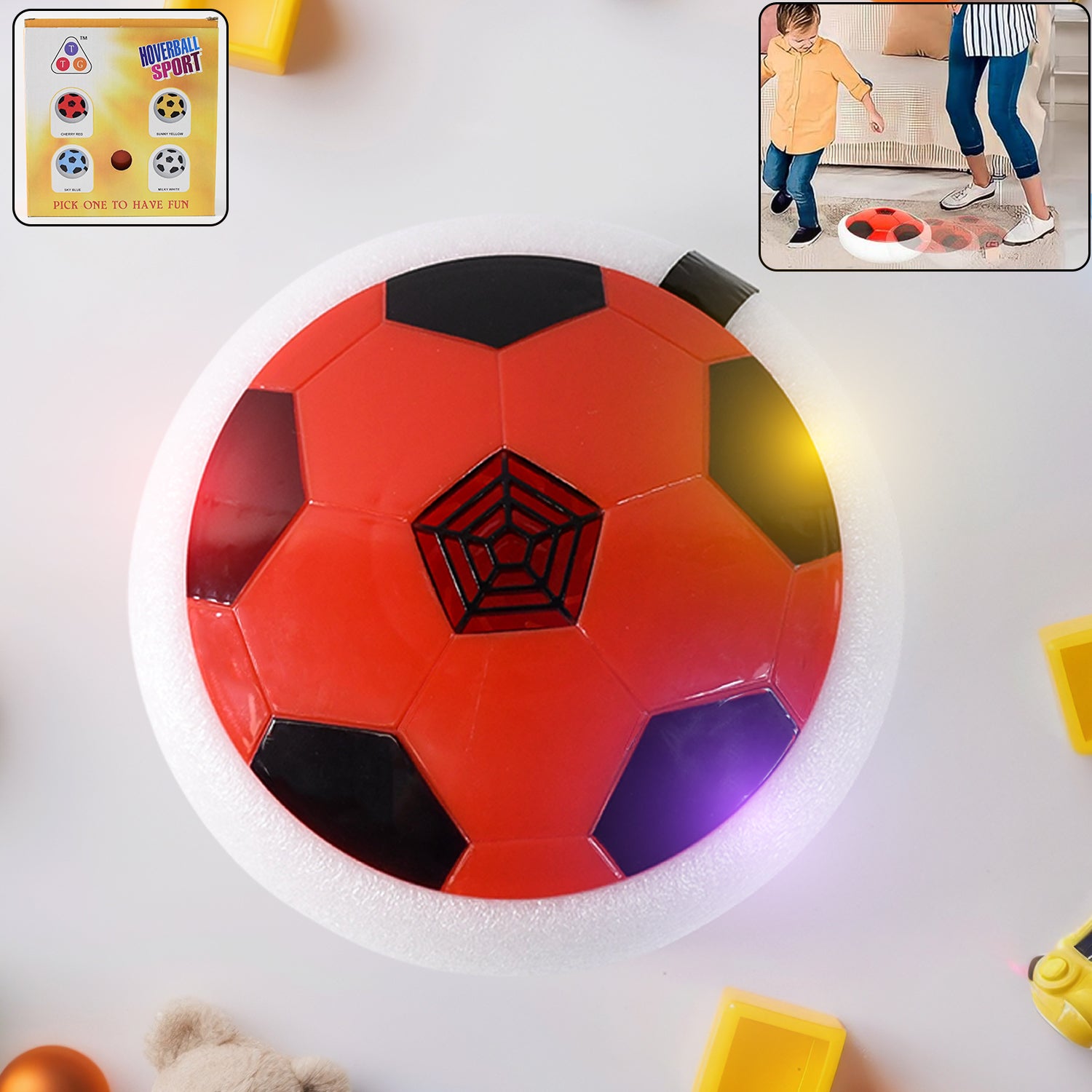 01_6d6effe0-9e7b-4263-8fa8-1468e0ca4edf.jpg TTG Hover Soccer Ball Toy with Foam Bumper - Image 1
