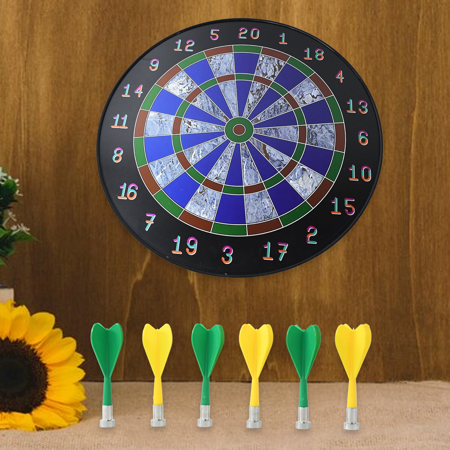 02_511d9df0-0a61-4e48-979b-9c58040cab84.jpg Magnetic Dart Board Game Set with 6 Safe Darts for Kids & Adults - Image 1