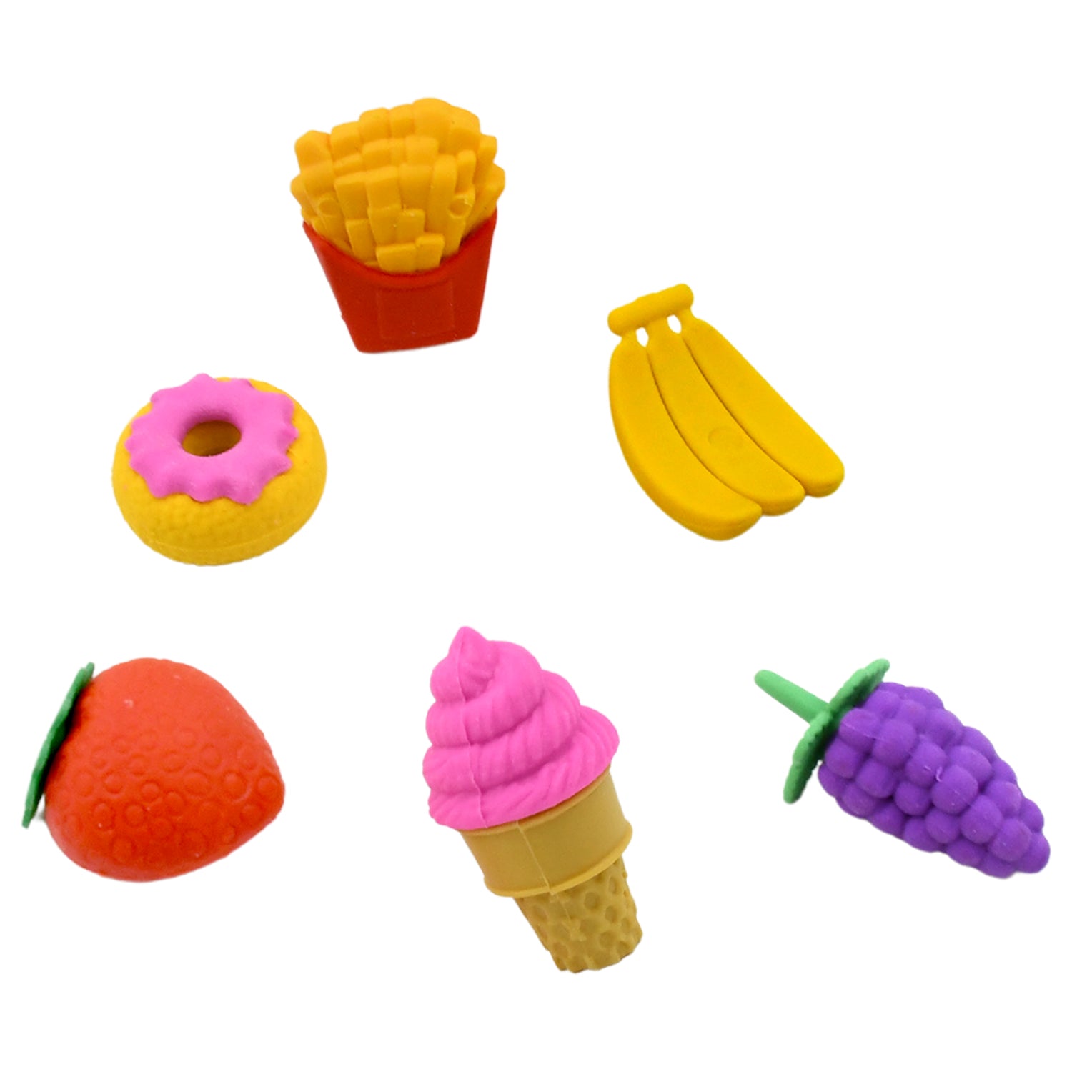 02_cd10dbf1-cd33-4872-9876-37b0fbe61fad_1500x1500.jpg 3D Food Erasers Set ?Fun & Colorful Novelty Erasers for Birthday Gifts & School Prizes - Image 1