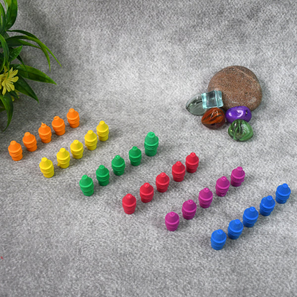 04_671cef49-6243-4a1a-86b4-36048d36ca82.jpg Pencil Top Eraser (1 Pc) ?Mix Color Rubber Eraser Caps for Students & School - Image 1