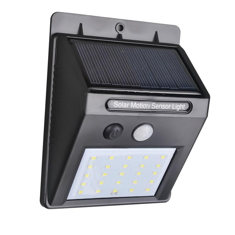 25-LED-Solar-Powered-Panel-Motion-Sensor-Outdoor-Wall-Lamp-Security-Street-Path-Light-Black_800x800_ce9c8896-435f-40e6-a15e-e152e174a596.jpg Bright Waterproof Solar Wireless Security Motion Sensor LED Night Light for Home Outdoor/Garden Wall 20 LED Lights - Image 1