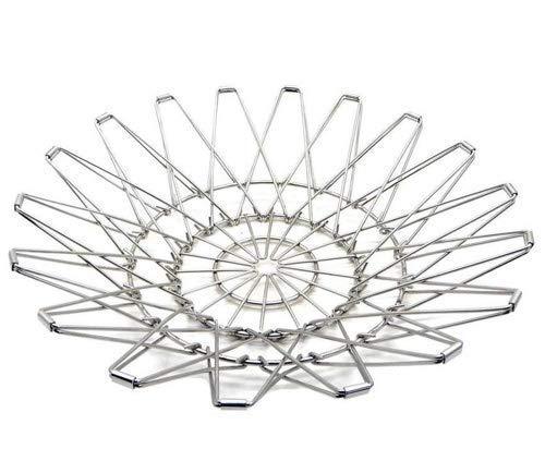 41-zq_kl_9L.jpg Kitchen Stainless Steel Multipurpose Folding Fruit and Vegetable Basket - Image 1